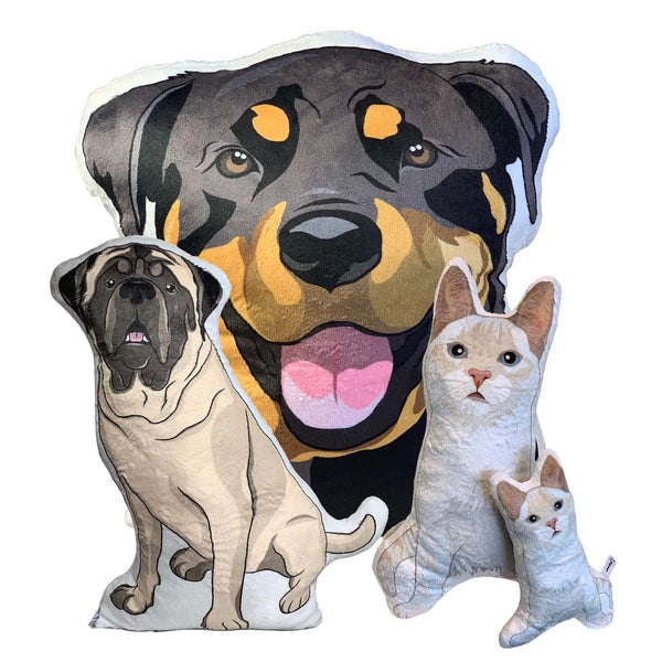 Cats and Dogs Plush Toy Pillows MrsCopyCat