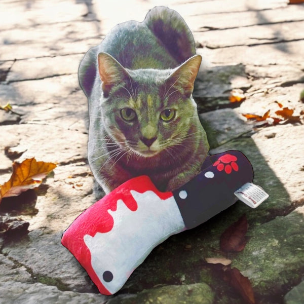 Bloody Cleaver Refillable Catnip Toy MrsCopyCat