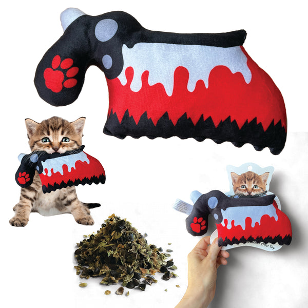 Bloody Bone Saw Refillable Catnip Toy