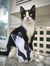 Tuxedo Cat Plush Toy Pillow YUKON MrsCopyCat