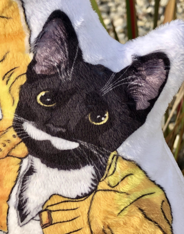 Tuxedo Cat Plush Toy Pillow FREDDIE MEOWCURY MrsCopyCat