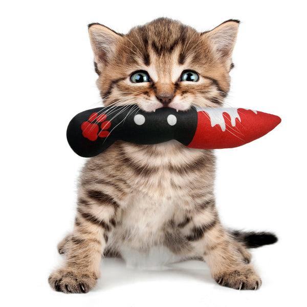 Bloody Knife Refillable Catnip Toy MrsCopyCat