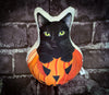 Halloween Pumpkin Black Cat Plush MERCURY MrsCopyCat