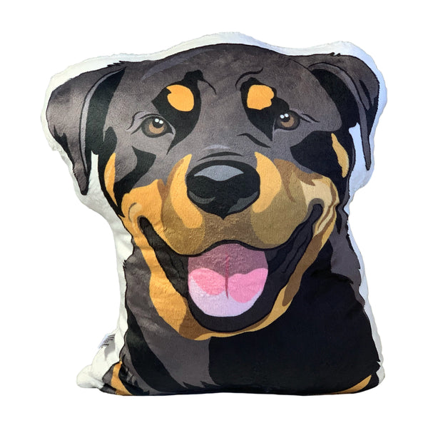 Rottweiler Plush Toy Pillow RAVEN MrsCopyCat