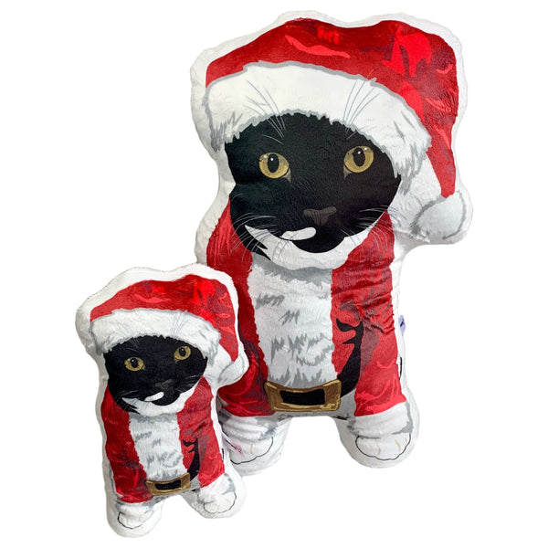 Santa Tuxedo Cat Plush Toy Pillow PICASSO MrsCopyCat