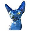 Blue Sphynx Cat Plush Toy Pillow HADES MrsCopyCat